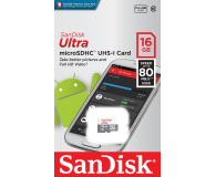SanDisk 16GB microSDHC Ultra 80MB/s C10 UHS-I - 409227 - zdjęcie 3