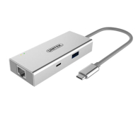 Unitek Adapter USB-C - HDMI, USB 3.0, USB-C, RJ-45 - 410492 - zdjęcie 1