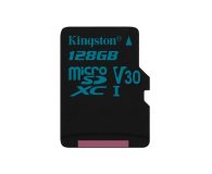 Kingston 128GB microSDXC Canvas Go! 90MB/s C10 UHS-I V30 - 410715 - zdjęcie 1