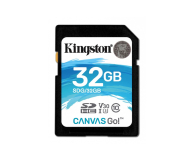 Kingston 32GB SDHC Canvas Go! 90MB/s C10 UHS-I U3 - 410717 - zdjęcie 1