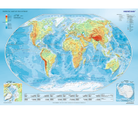Trefl Mapa fizyczna świata - 414796 - zdjęcie 2