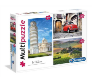 Clementoni Puzzle Italy 3x1000 el.  - 416773 - zdjęcie 1