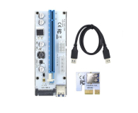 Qoltec Riser PCi-E 1x-16x USB 3.0 008S SATA,MOLEX - 425773 - zdjęcie 1