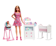 Mattel Barbie Opiekunka z bobasem i mebelkami - 428176 - zdjęcie 1