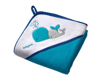 BabyOno Okrycie Kąpielowe Ręcznik +Kapturek 100x100 Błękit - 434828 - zdjęcie 1