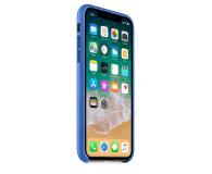 Apple Leather Case do iPhone X Electric Blue - 438188 - zdjęcie 2