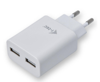 i-tec USB Power Charger 2x 2.4A Ładowarka sieciowa - Biały - 518545 - zdjęcie 1
