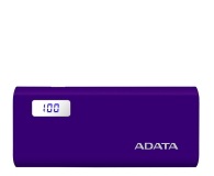 ADATA Power Bank P12500D 12500mAh 2A (fioletowy) - 518805 - zdjęcie 1