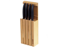 Kyocera Blok i zestaw 4 noży z czarnymi rączkami - 525870 - zdjęcie 1