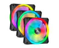 Corsair iCUE QL120 RGB PWM Triple Pack+Lighting Node 3x120 - 529995 - zdjęcie 1
