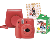 Fujifilm Instax Mini 9 czerwony wkład 2x10+Etui+Ramka - 529250 - zdjęcie 1