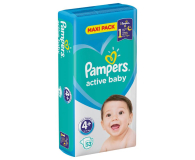 Pampers Active Baby 4+ Maxi 10-15kg 53szt - 480523 - zdjęcie 1