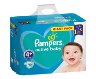 Pampers Active Baby 4+10-15kg 70szt - 480530 - zdjęcie 1