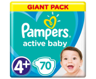 Pampers Active Baby 4+10-15kg 70szt - 480530 - zdjęcie 5