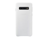 Samsung Leather Cover do Galaxy S10 biały  - 478363 - zdjęcie 1