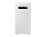 Samsung Leather Cover do Galaxy S10+ biały - 478402 - zdjęcie 1