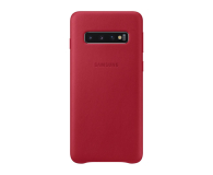 Samsung Leather Cover do Galaxy S10 czerwony - 478372 - zdjęcie 1