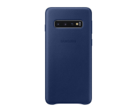 Samsung Leather Cover do Galaxy S10 granatowy - 478371 - zdjęcie 1