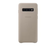 Samsung Leather Cover do Galaxy S10 szary - 478368 - zdjęcie 1