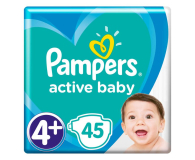 Pampers Active Baby 4+ 10-15kg 45szt - 482307 - zdjęcie 1