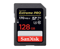 SanDisk 128GB SDXC Extreme Pro odczyt: 170MB/s/ 90MB/s