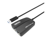 Unitek Adapter USB - 2x RJ-45 - 478225 - zdjęcie 1