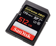 SanDisk 512GB SDXC Extreme Pro zapis 90MB/s odczyt 170MB/s - 492642 - zdjęcie 2