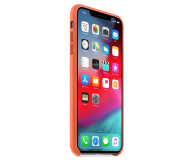 Apple iPhone XS Max Leather Case pomarańczowe - 493033 - zdjęcie 3