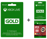 Microsoft 3M Gold Live + 3M Gold Live + 1000 Apex Coins - 495811 - zdjęcie 1