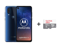 Motorola One Vision 4/128GB DS niebieski + etui + 128GB - 505791 - zdjęcie 1