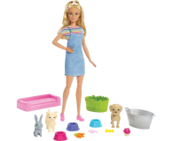 Barbie Kąpiel zwierzątek zestaw z lalką - 511765 - zdjęcie 2