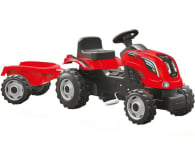 Smoby Traktor na pedały XL z przyczepą czerwony - 349283 - zdjęcie 1