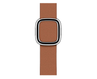 Apple Pasek skórzany z klamrą do Apple Watch brązowy - 516002 - zdjęcie 2