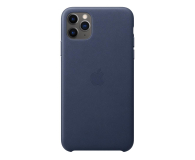 Apple Leather Case do iPhone 11 Pro Max Midnight Blue - 514622 - zdjęcie 1