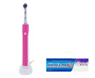 Oral-B Pro 750 Pink + Pasta do zębów - 498249 - zdjęcie 1