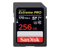 SanDisk 256GB Extreme Pro 170/90 MB/s U3 V30(odczyt/zapis) - 513433 - zdjęcie 1