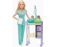 Barbie Pediatra Zestaw Kariera Lalka blondynka - 539605 - zdjęcie 1