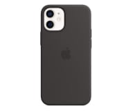 Apple Silikonowe etui iPhone 12 mini czarne - 598768 - zdjęcie 1