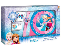 EUROSWAN Zestaw do nauki o czasie z zegarkiem i kartami do gry Frozen - 1011370 - zdjęcie 1