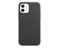Apple Skórzane etui iPhone 12|12Pro czarne - 607221 - zdjęcie 2