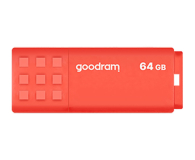 GOODRAM 64GB UME3 odczyt 60MB/s USB 3.0 pomarańczowy - 606354 - zdjęcie 1