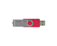 GOODRAM 8GB UTS3 odczyt 60MB/s USB 3.0 czerwony - 604983 - zdjęcie 2