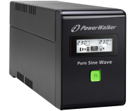 Power Walker LINE-INTERACTIVE (600VA/360W, 2x Schuko, LCD, AVR) - 544103 - zdjęcie 3
