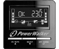Power Walker LINE-INTERACTIVE (1100VA/770W, 3x PL, LCD, AVR) - 544749 - zdjęcie 5