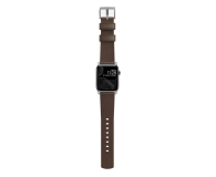 Nomad Pasek Skórzany do Apple Watch brązowo-srebrny - 540750 - zdjęcie 4