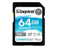 Kingston 64GB Canvas Go! Plus 170MB/70MB (odczyt/zapis) - 550469 - zdjęcie 1