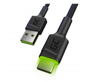 Green Cell Kabel USB 3.0 - USB-C (LED, 2m) - 546124 - zdjęcie 1