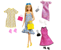 Barbie Lalka blondynka + imprezowe ubranka - 559549 - zdjęcie 1