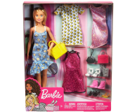 Barbie Lalka blondynka + imprezowe ubranka - 559549 - zdjęcie 6