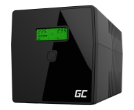 Green Cell UPS (1000VA/600W, 2xIEC, 2x Schuko, AVR, LCD)